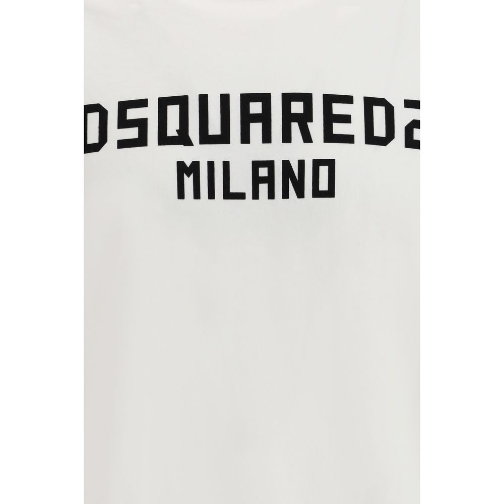 T-shirt en coton blanc Dsquared²