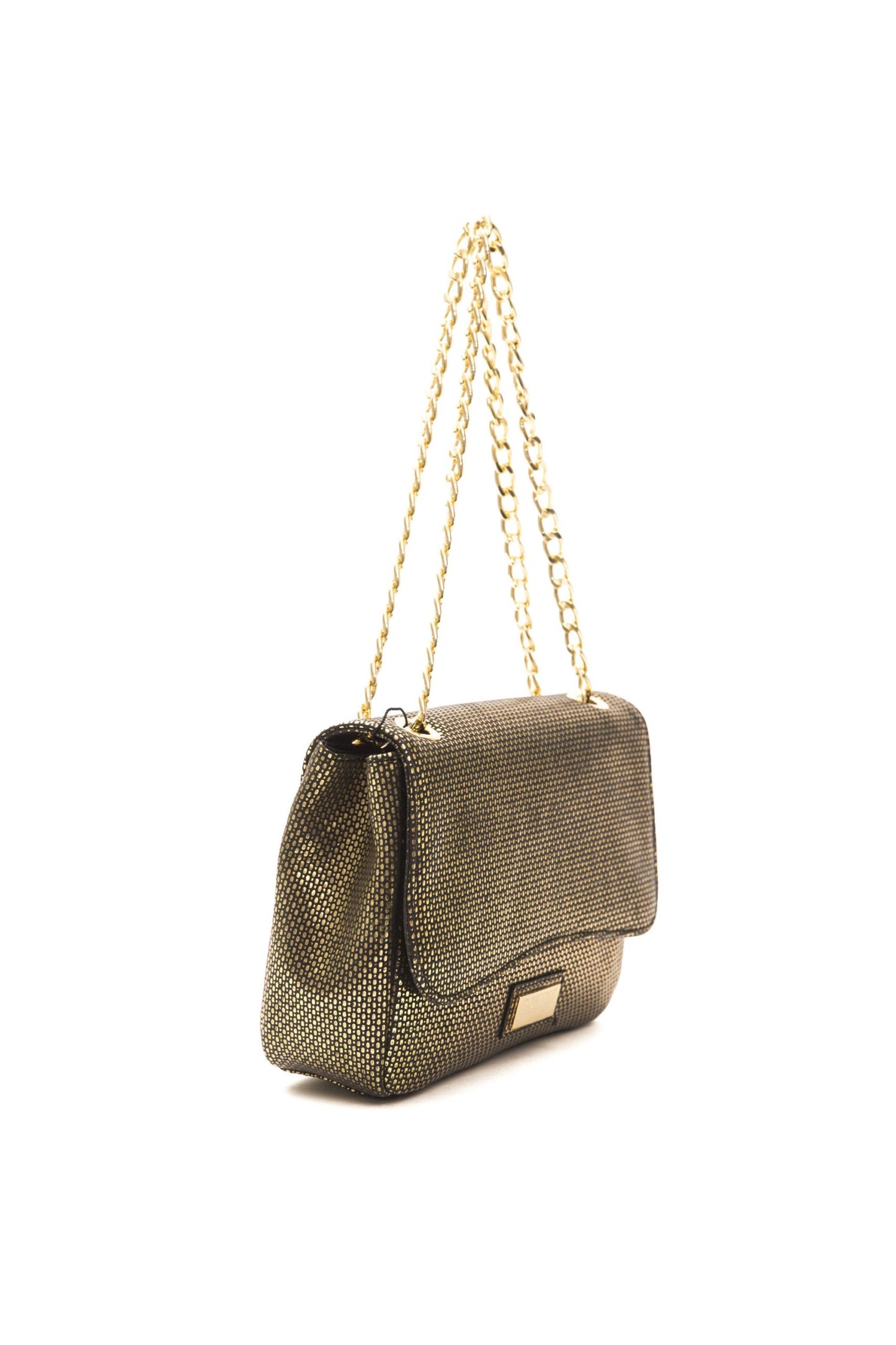 Sac bandoulière Pompei Donatella en cuir noir pour femme