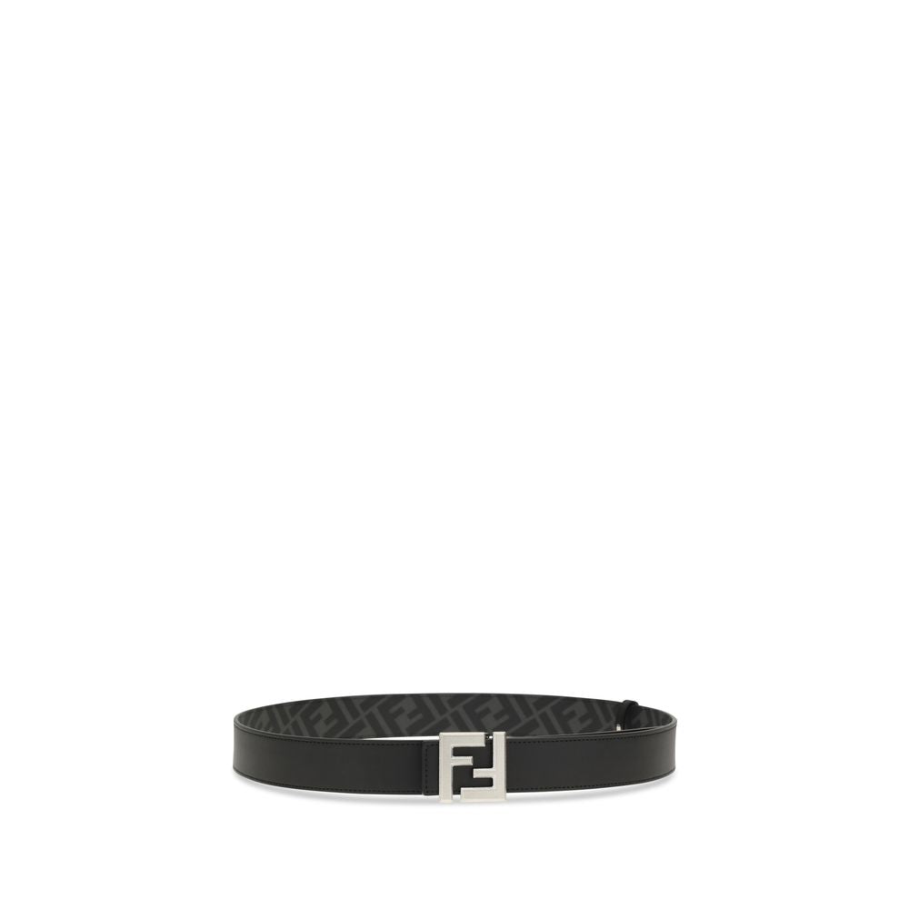 Ceinture Fendi Bos Taurus Regular en cuir de veau noir