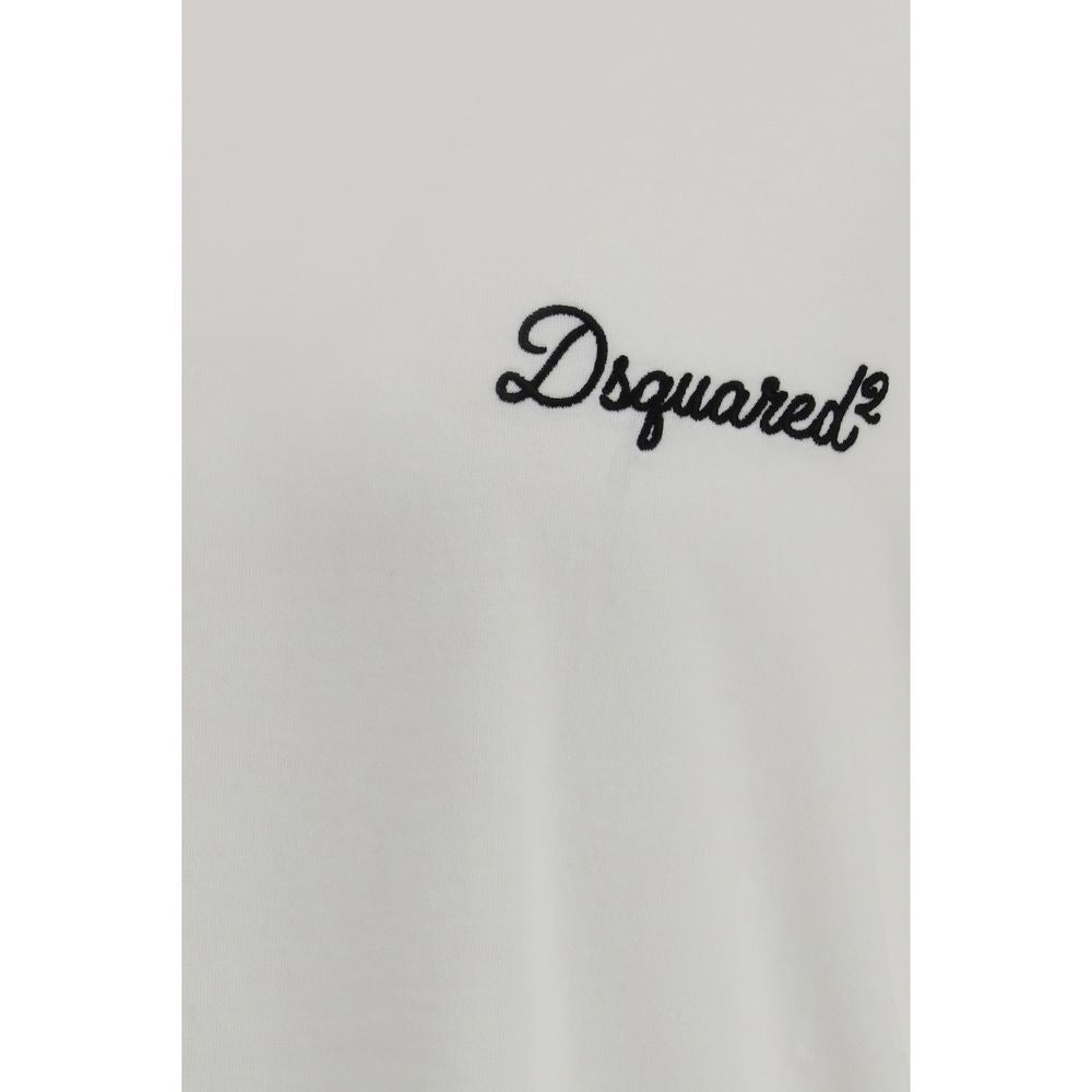 T-shirt en coton blanc Dsquared²
