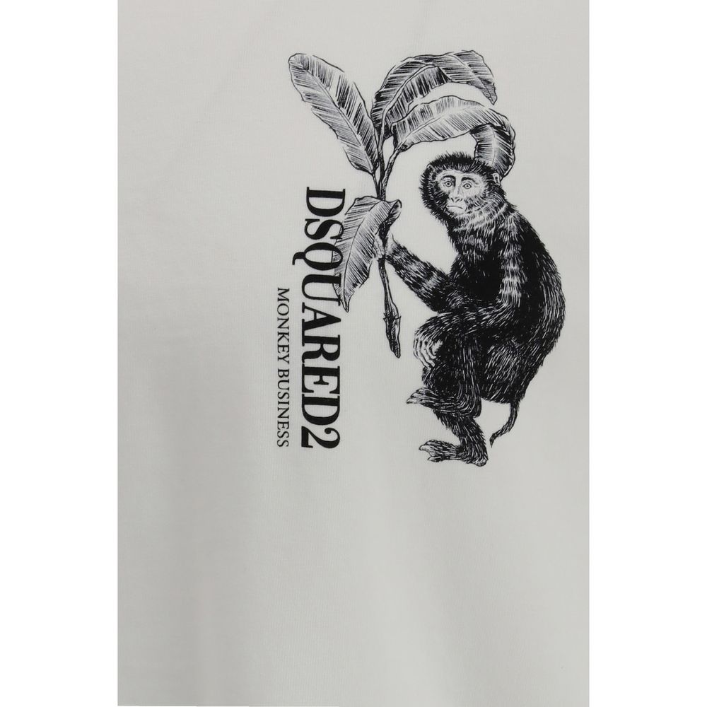 T-shirt en coton blanc Dsquared²
