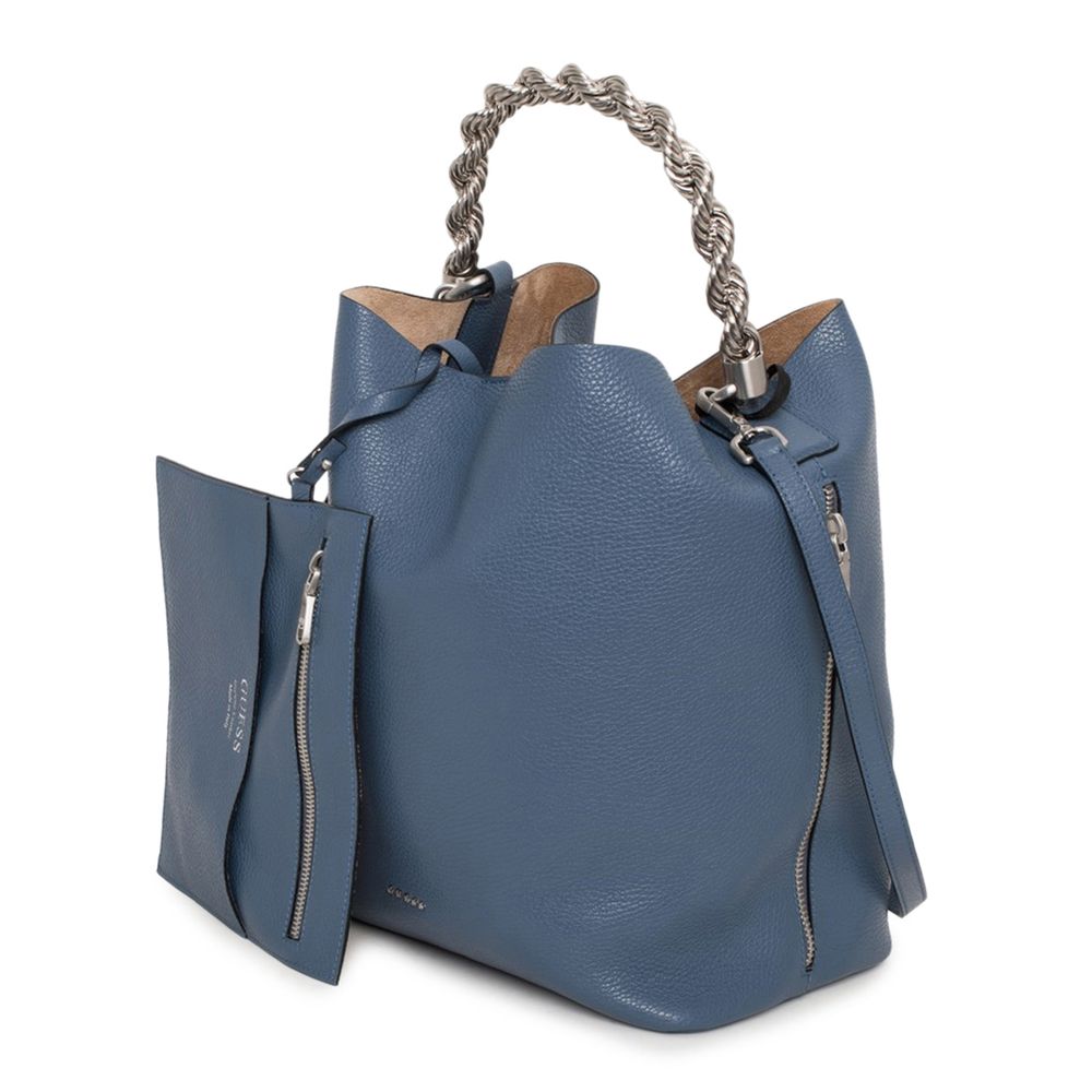 Sac bandoulière Guess en cuir bleu