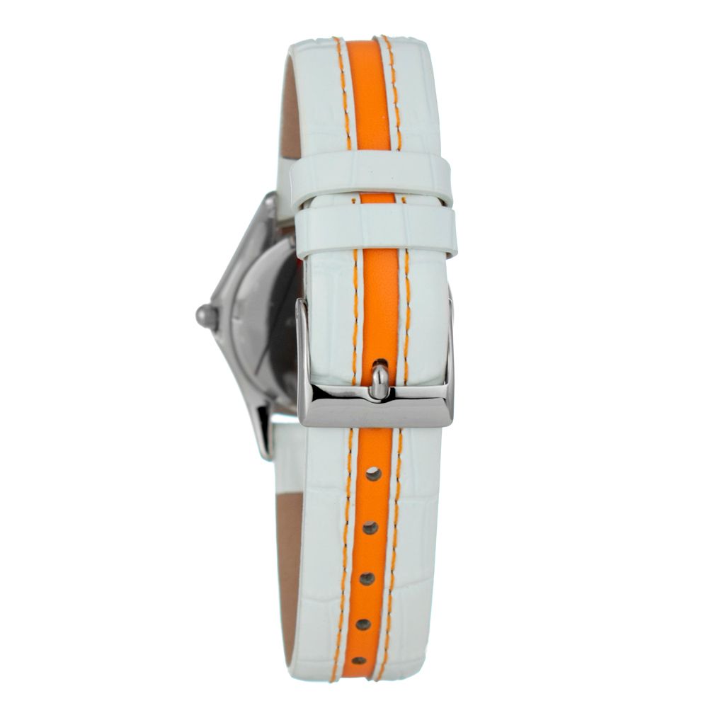JUSTINA Bicolor Leather Dress Watch