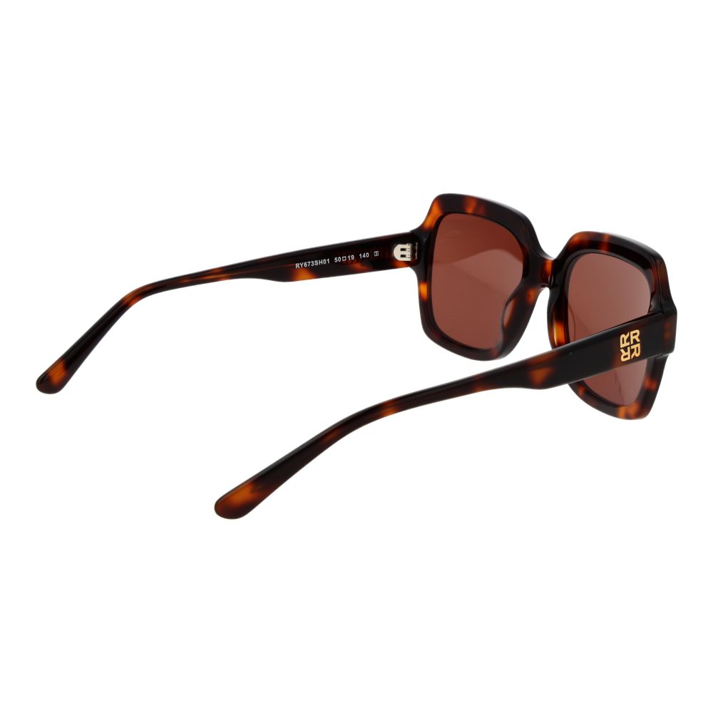 Lunettes de soleil en plastique marron Replay