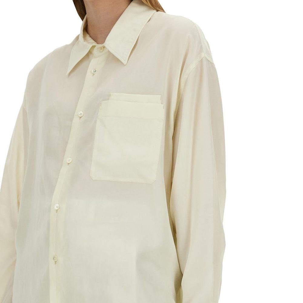 Débardeurs blancs en lyocell Lemaire