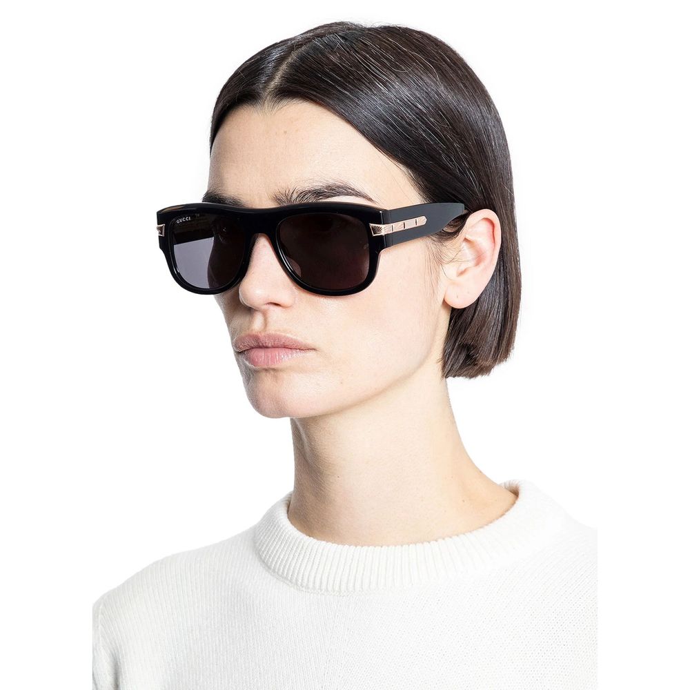 Lunettes de soleil Gucci en acétate noir