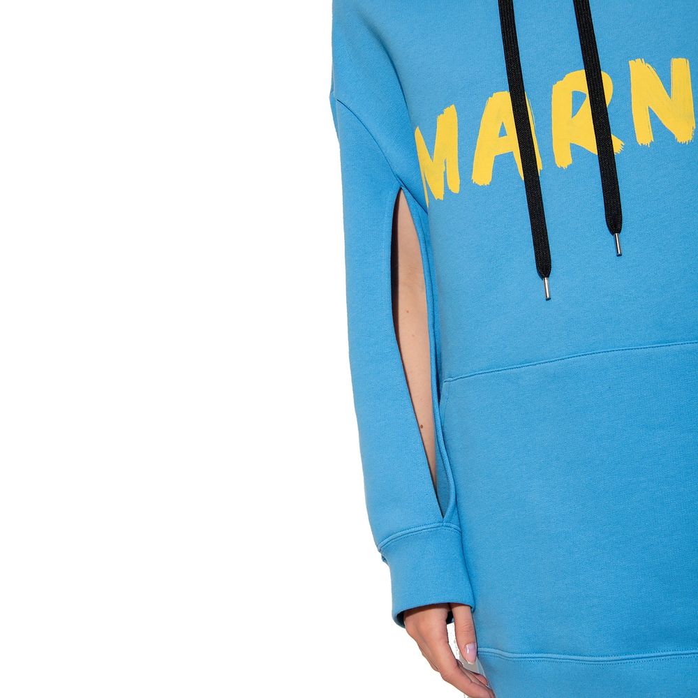 Sweat-shirt en coton bleu Marni