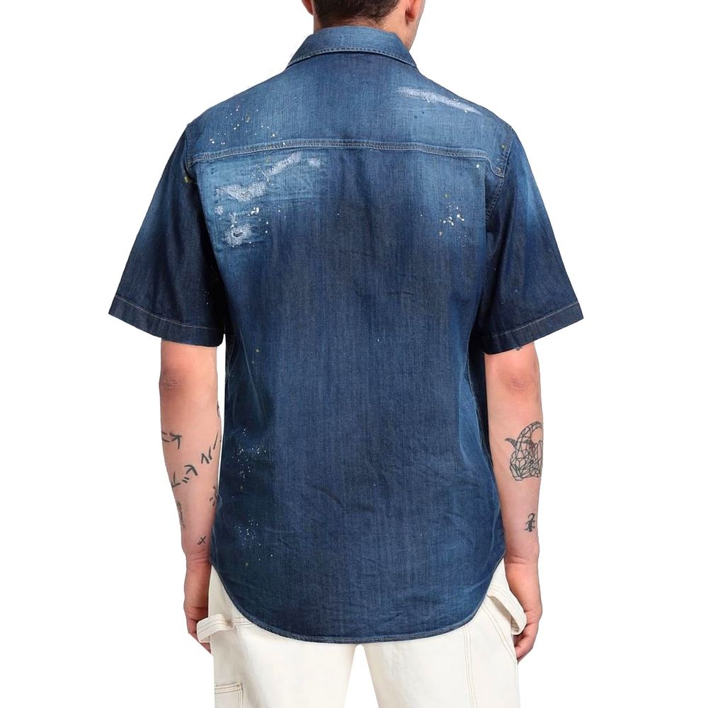Dsquared² Blauw Denim Overhemd