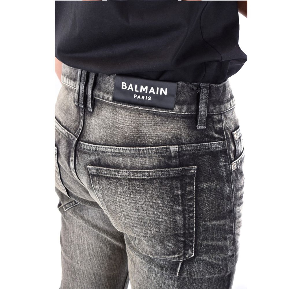 Jean skinny en coton noir Balmain