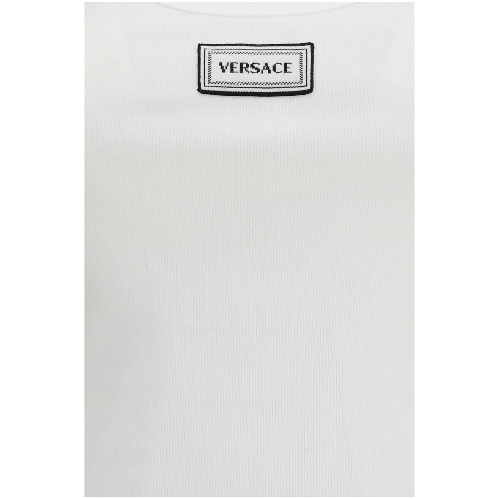 Versace White Cotton Top