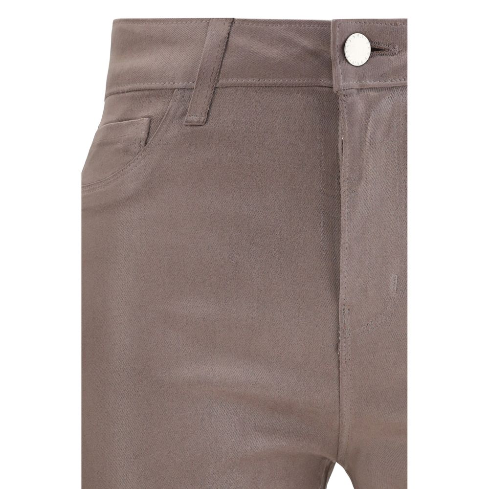 Pantalon décontracté en coton beige L'Agence
