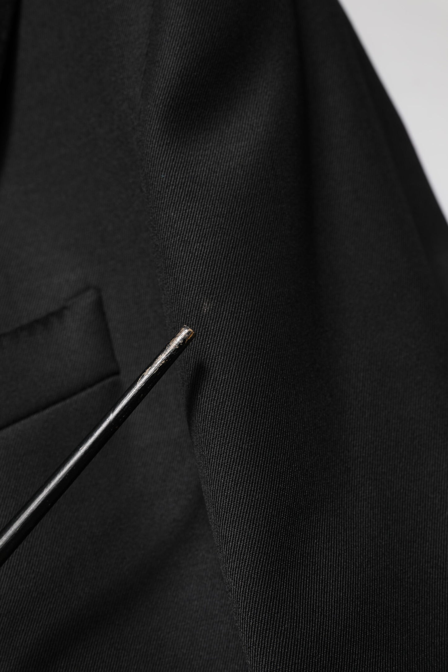 Dolce & Gabbana Blazer noir en laine à simple boutonnage