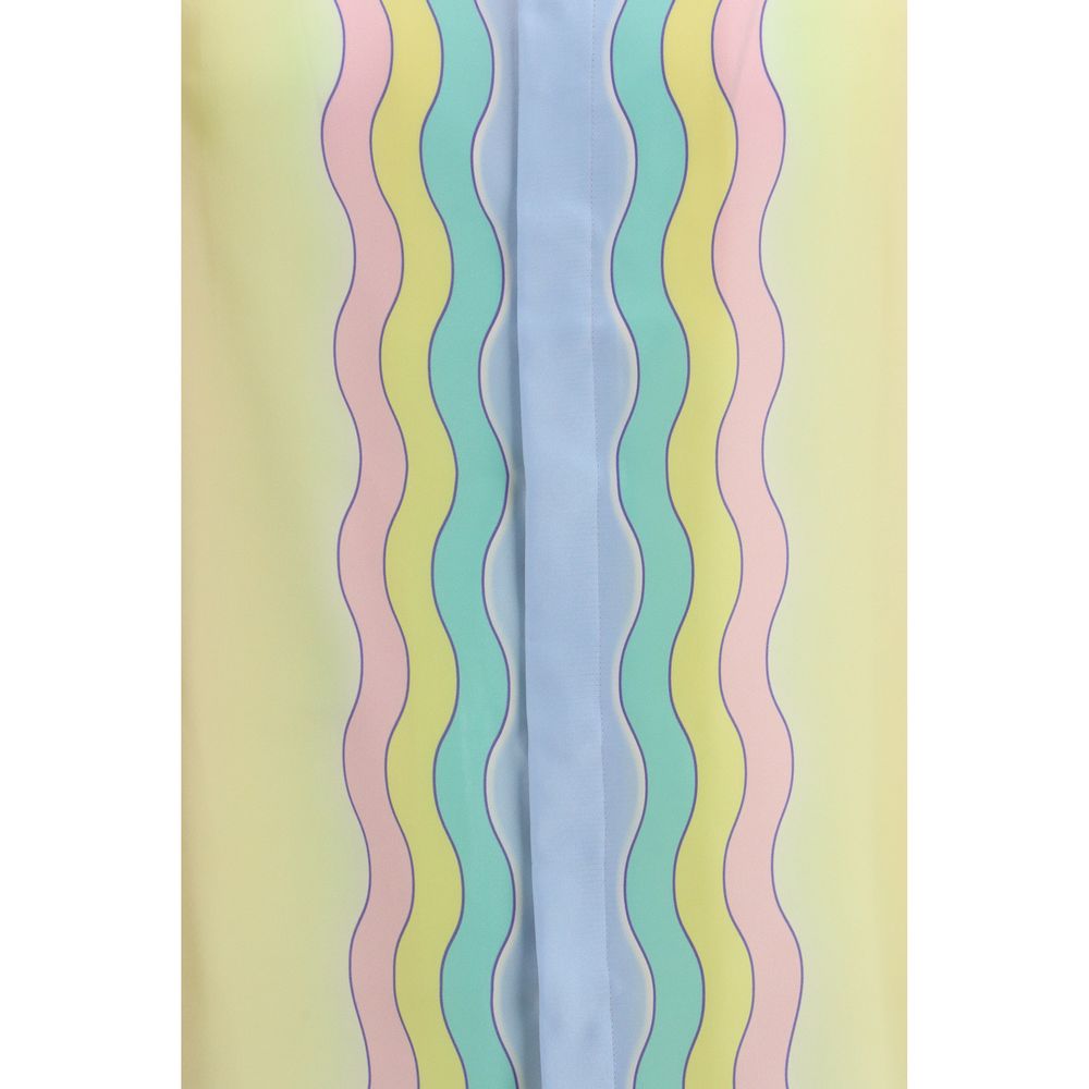 Chemise Casablanca à motif de soie multicolore