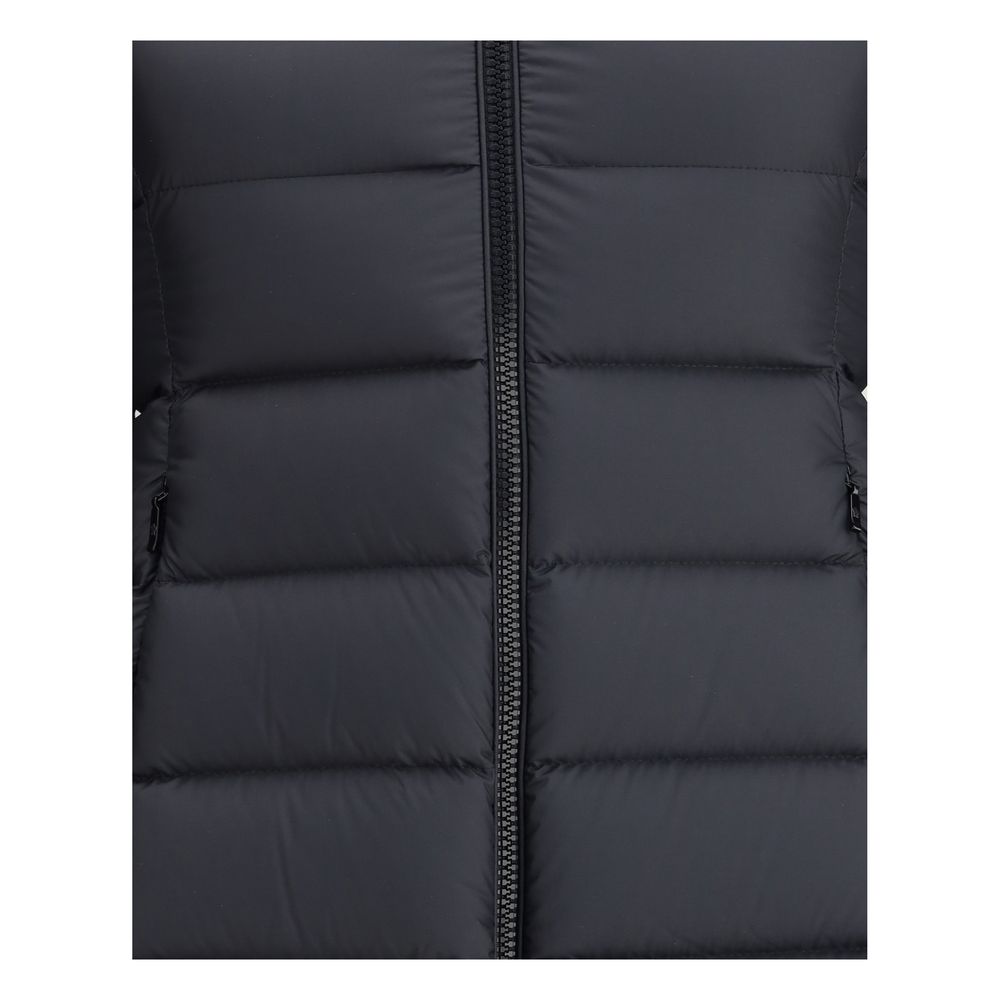 Manteau Moncler noir en polyester