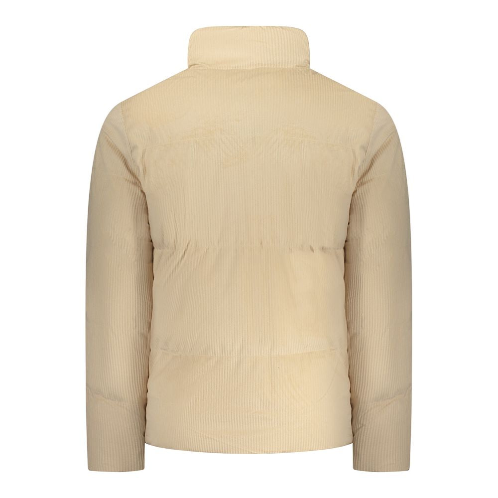 Veste homme en polyester beige fusil