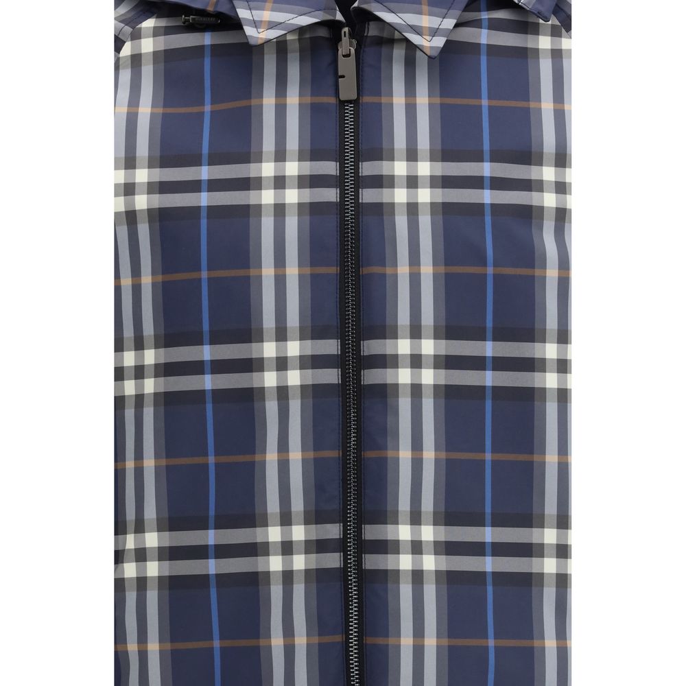 Vestes et manteaux Burberry bleus en polyester