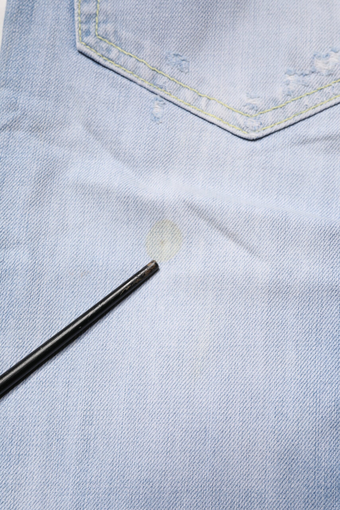 Dondup Light Blue Cotton Stretch Straight Denim Trouser Jeans