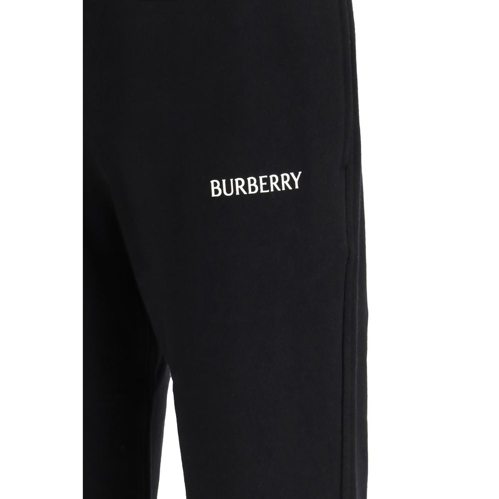 Pantalon de jogging Burberry en coton noir (pantalon de sport)