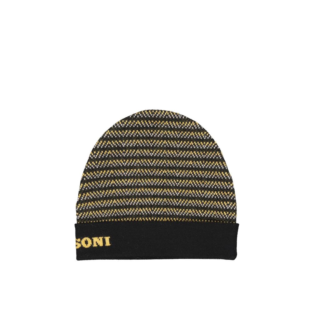 Missoni zwarte wollen muts