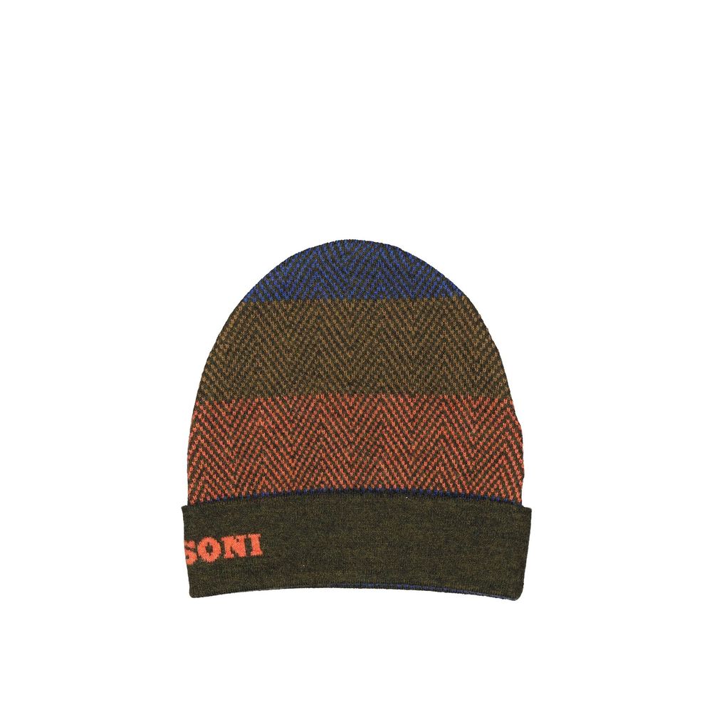 Missoni tweekleurige wollen muts