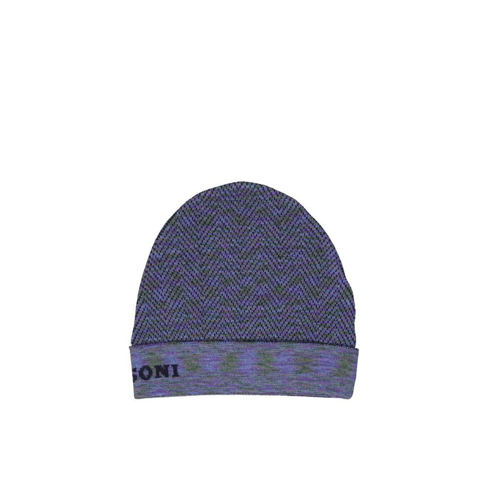 Missoni paarse wollen muts