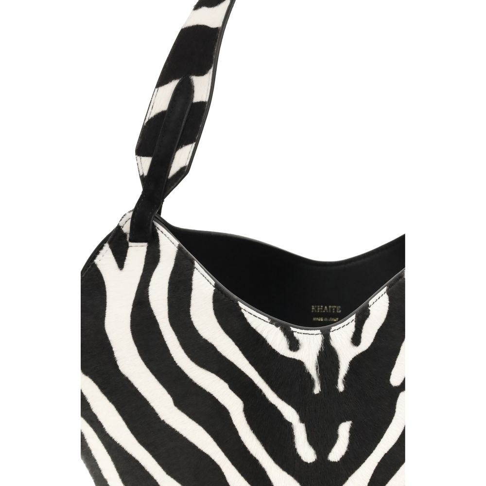 Sac bandoulière Khaite Bos Taurus en cuir de veau multicolore