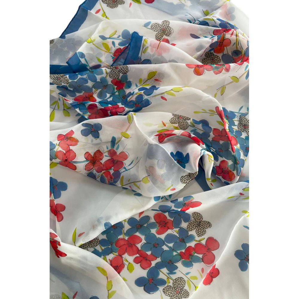 Borbonese witte zijden damessjaal