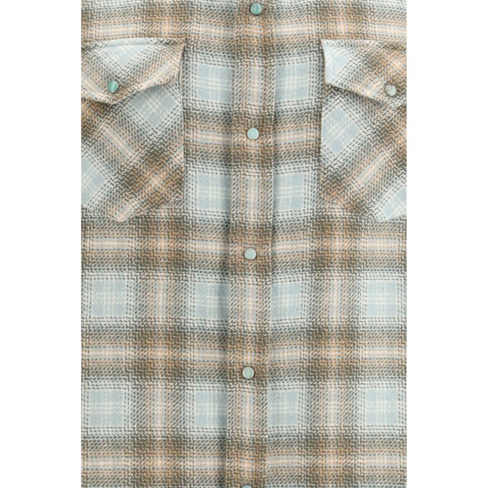 God's True Cashmere Multicolor Cashmere Patroon Shirt