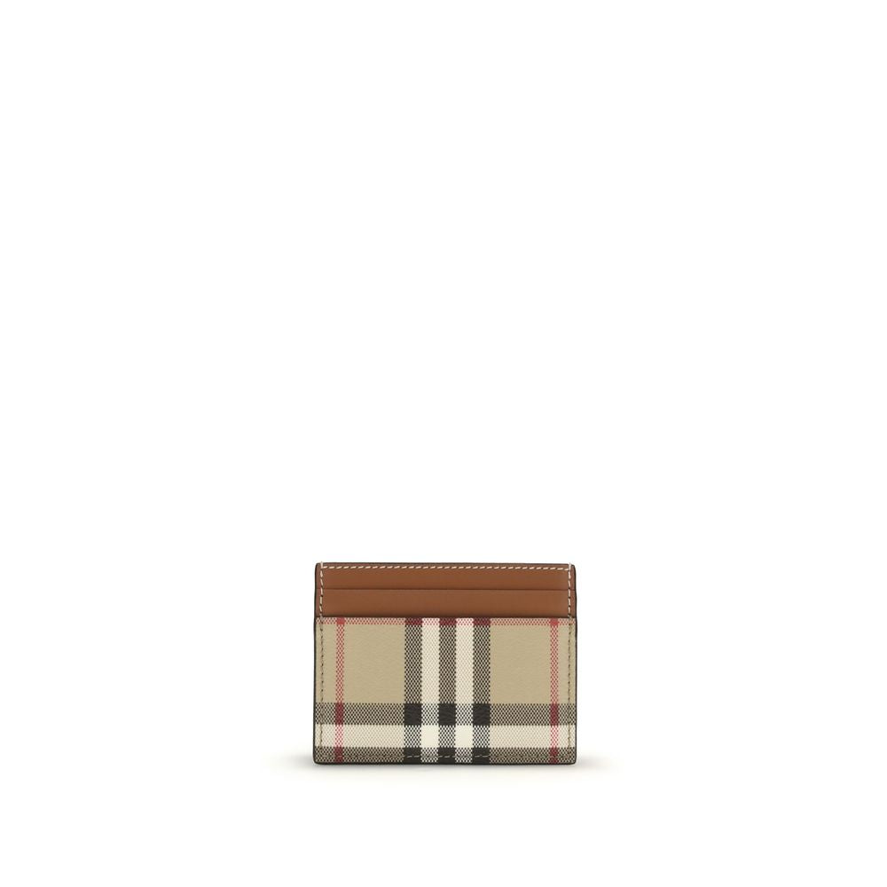 Portefeuille Burberry Bos Taurus en cuir de veau beige
