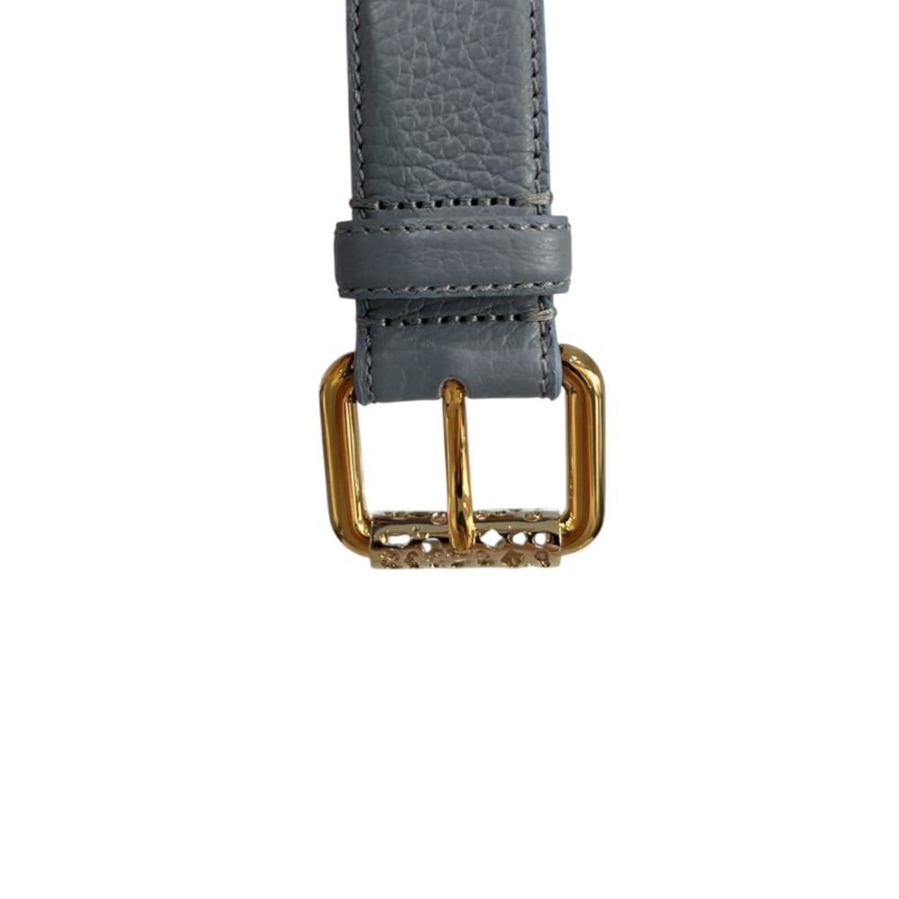 Ceinture femme en cuir bleu bourbonien