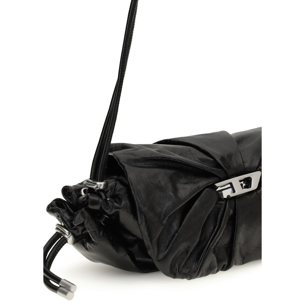 Sac bandoulière Diesel Bos Taurus en cuir de veau noir