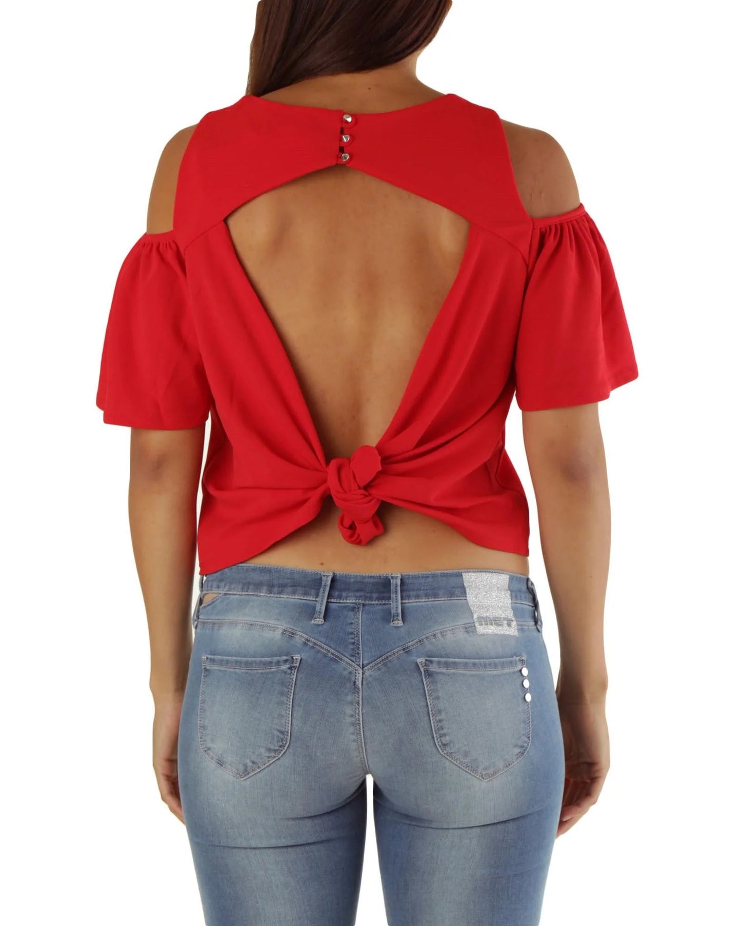 Blouse en polyester multicolore Met Multicolore