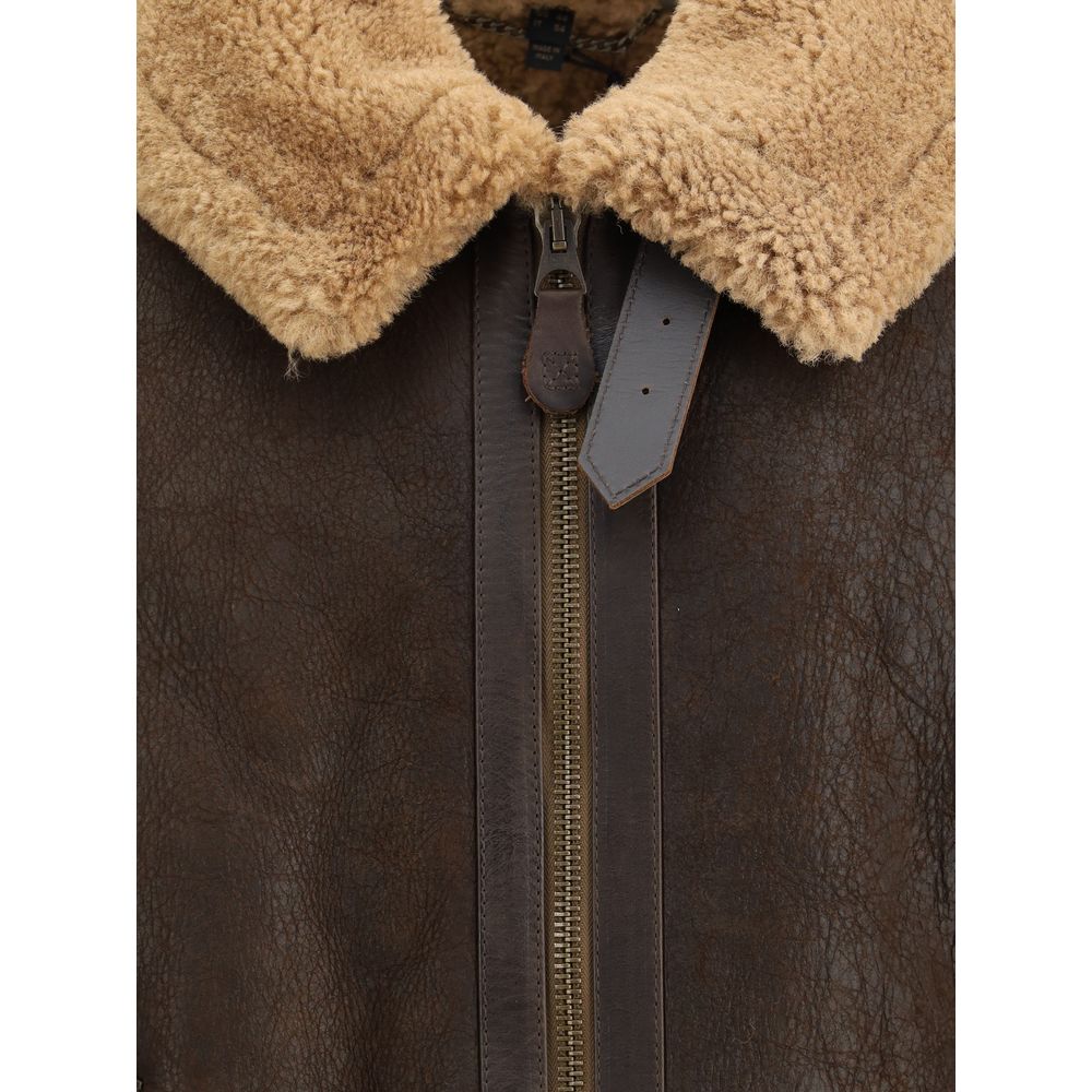 Belstaff Brown Lamb Ovis Aries Vêtements Aries