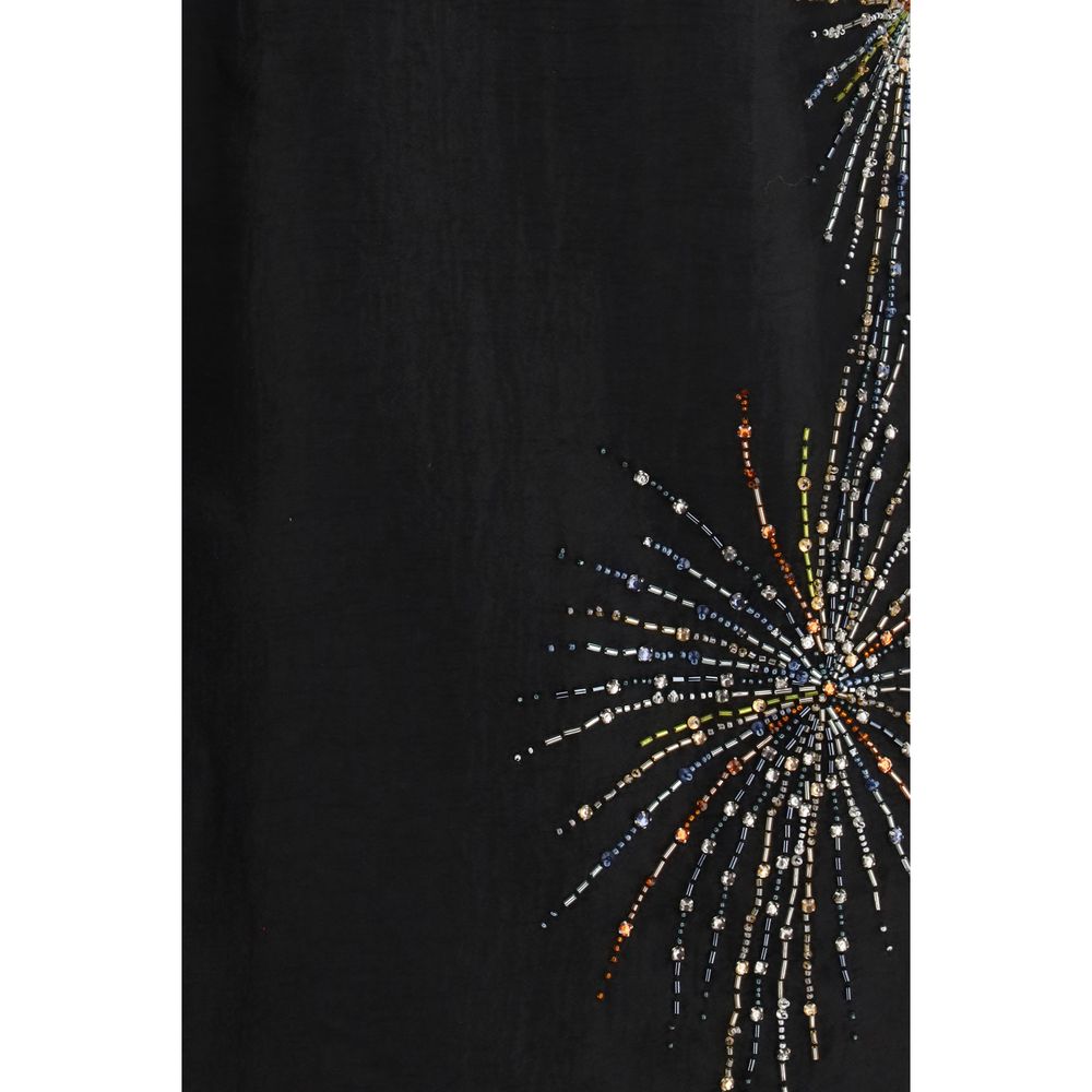 Robe décontractée Staud en polyester noir