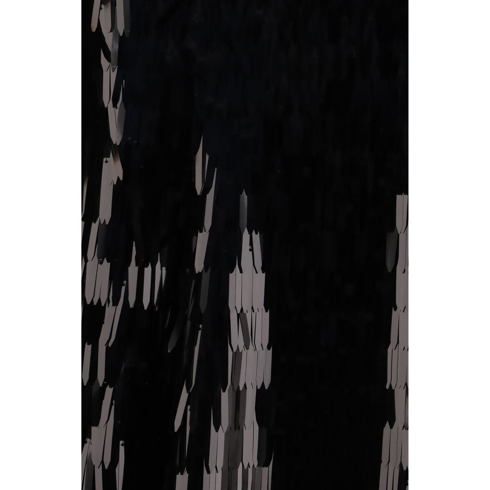 Jupe midi noire en polyester Self-Portrait