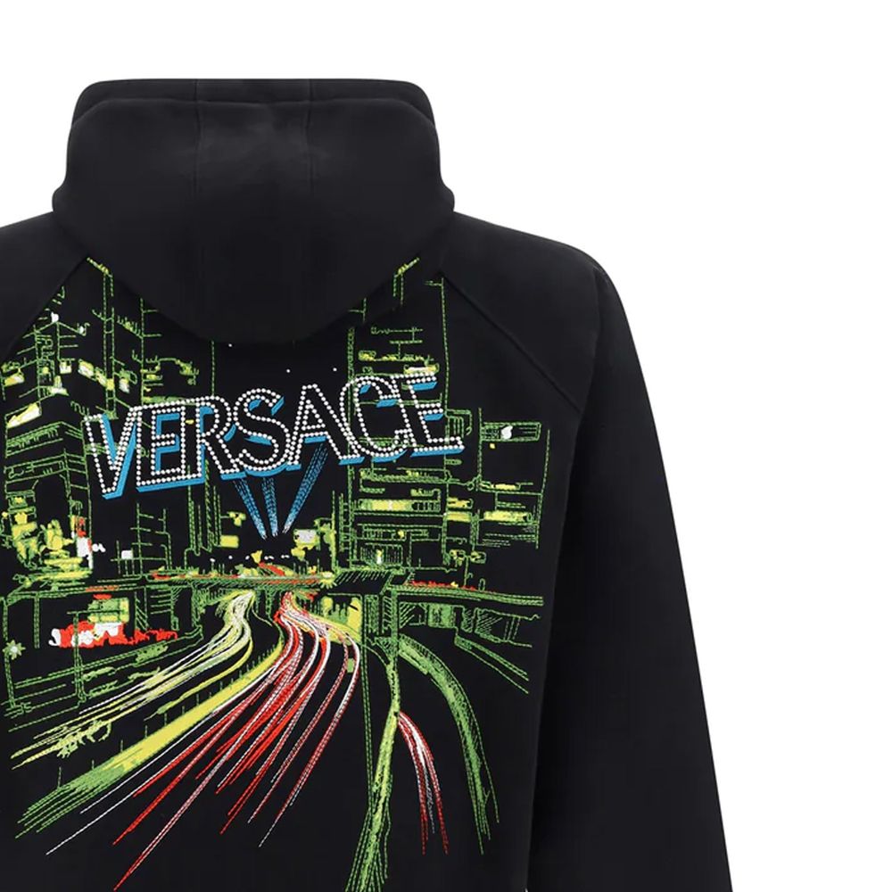 Versace Black Cotton Sweatshirt