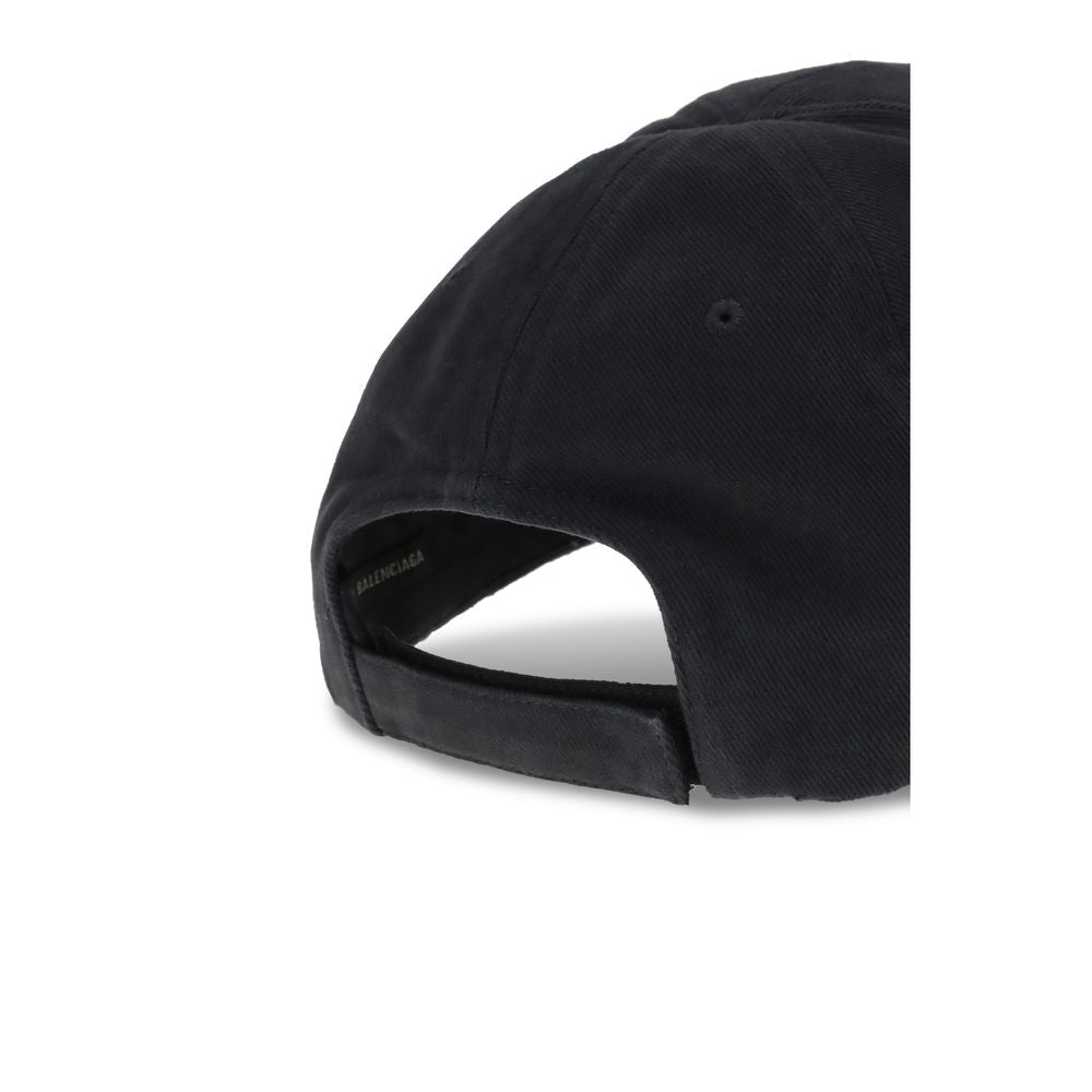 Balenciaga zwarte katoenen pet (honkbalpet)
