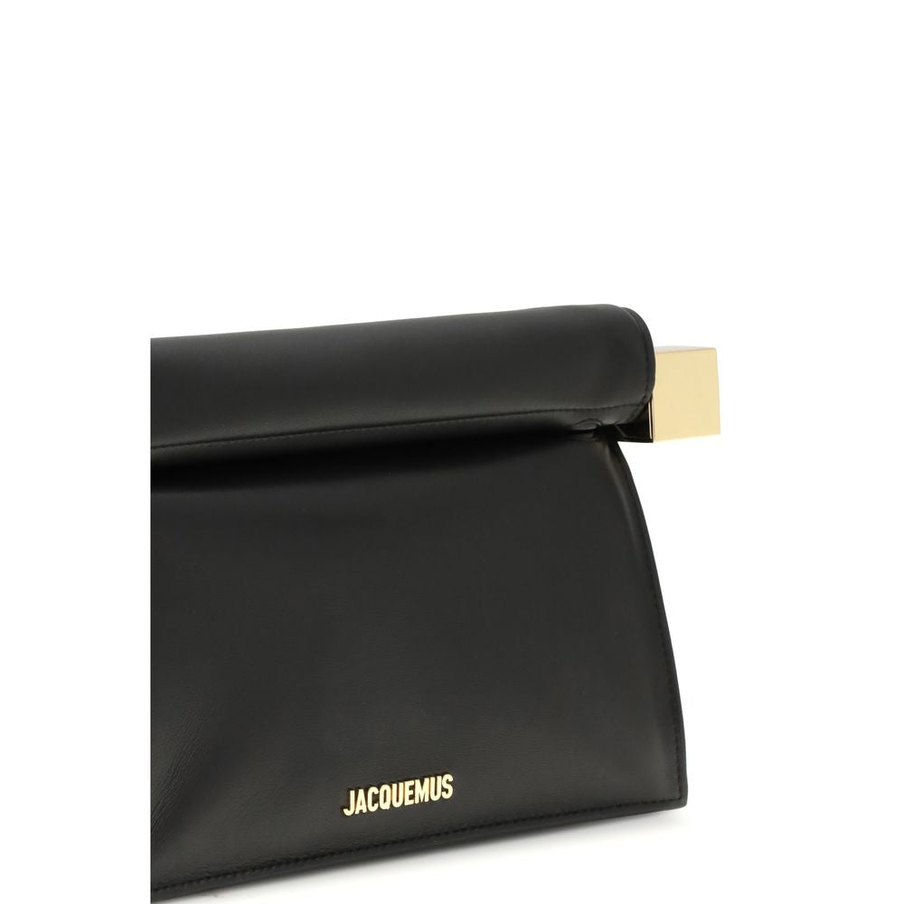 Jacquemus Black Calf Leather Bos Taurus Clutch Bag