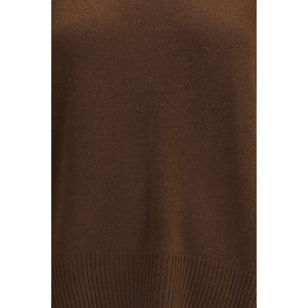 Allude Brown Cashmere Cashmere Sweater