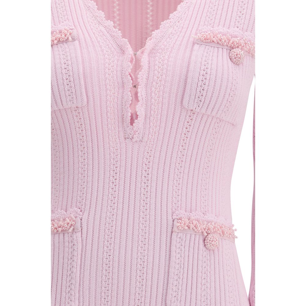 Robe décontractée multicolore en viscose Self-Portrait