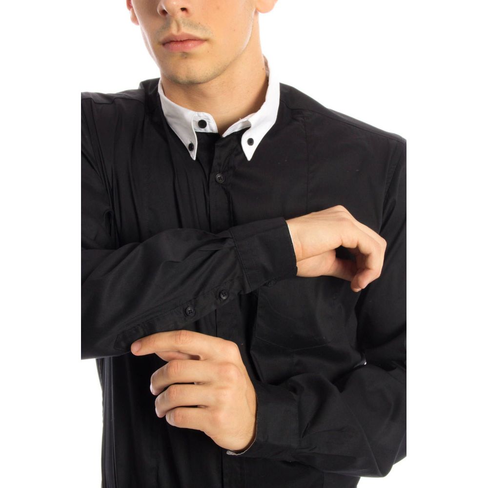 Papete Black Cotton Men's Shirt