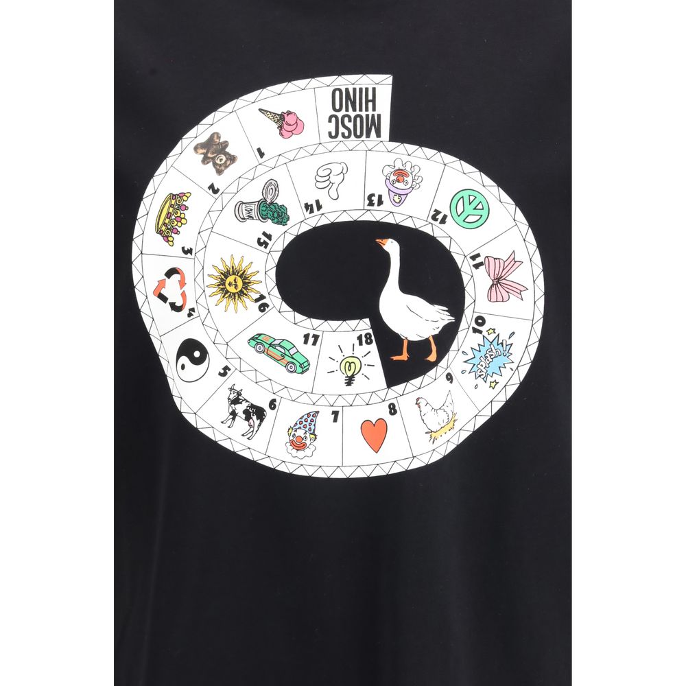 Moschino Zwarte Katoenen Bodysuit