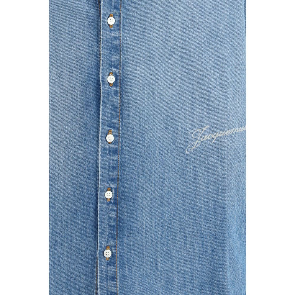 Jacquemus Blauw Denim Overhemd