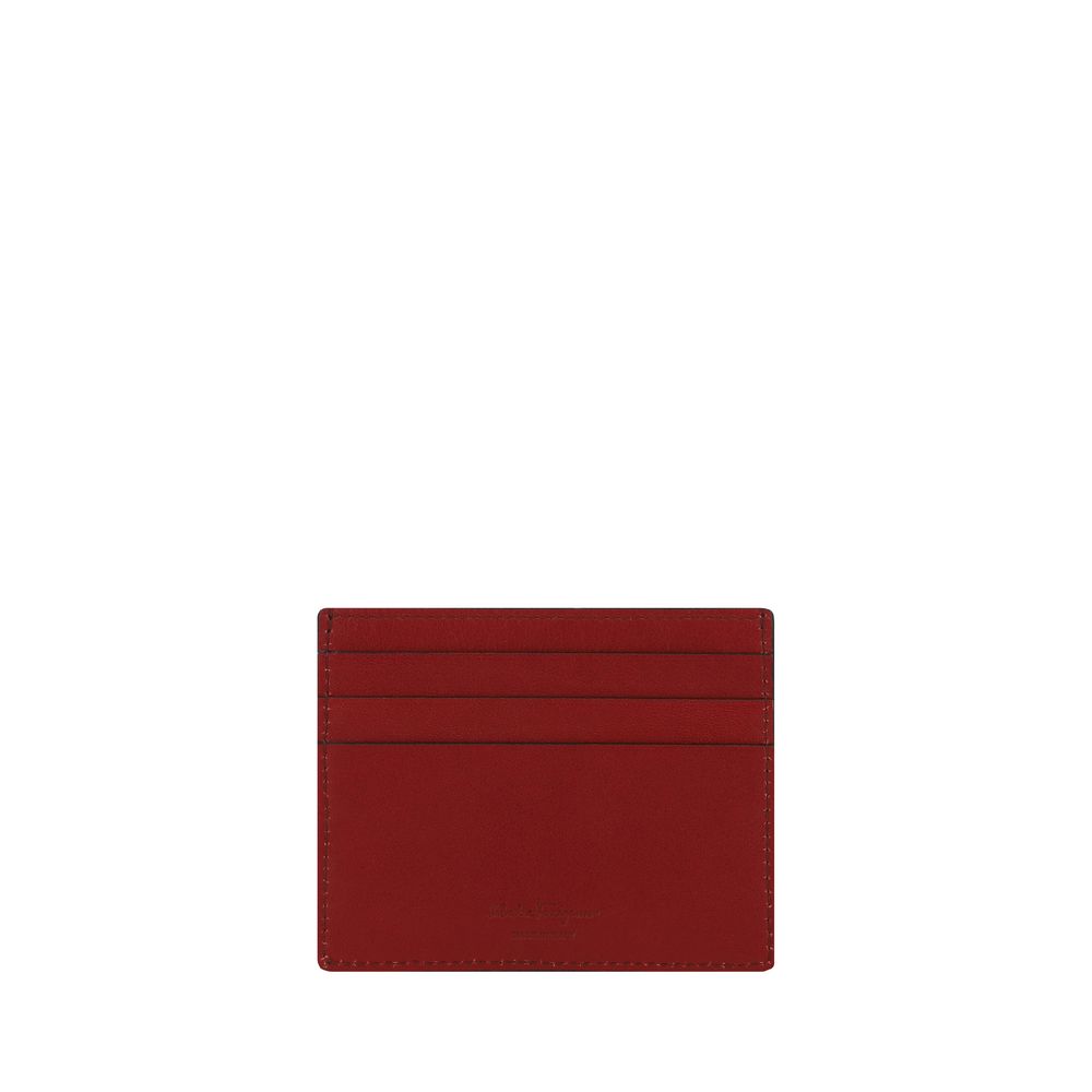 Portefeuille Ferragamo Bos Taurus en cuir de veau noir