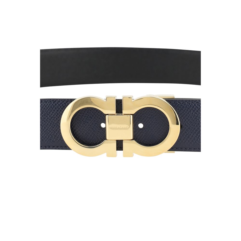Ceinture Ferragamo Bos Taurus Regular en cuir de veau bleu
