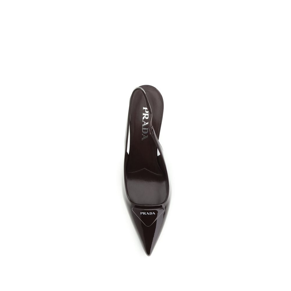 Prada Bordeaux Calf Leather Bos Taurus Pumps