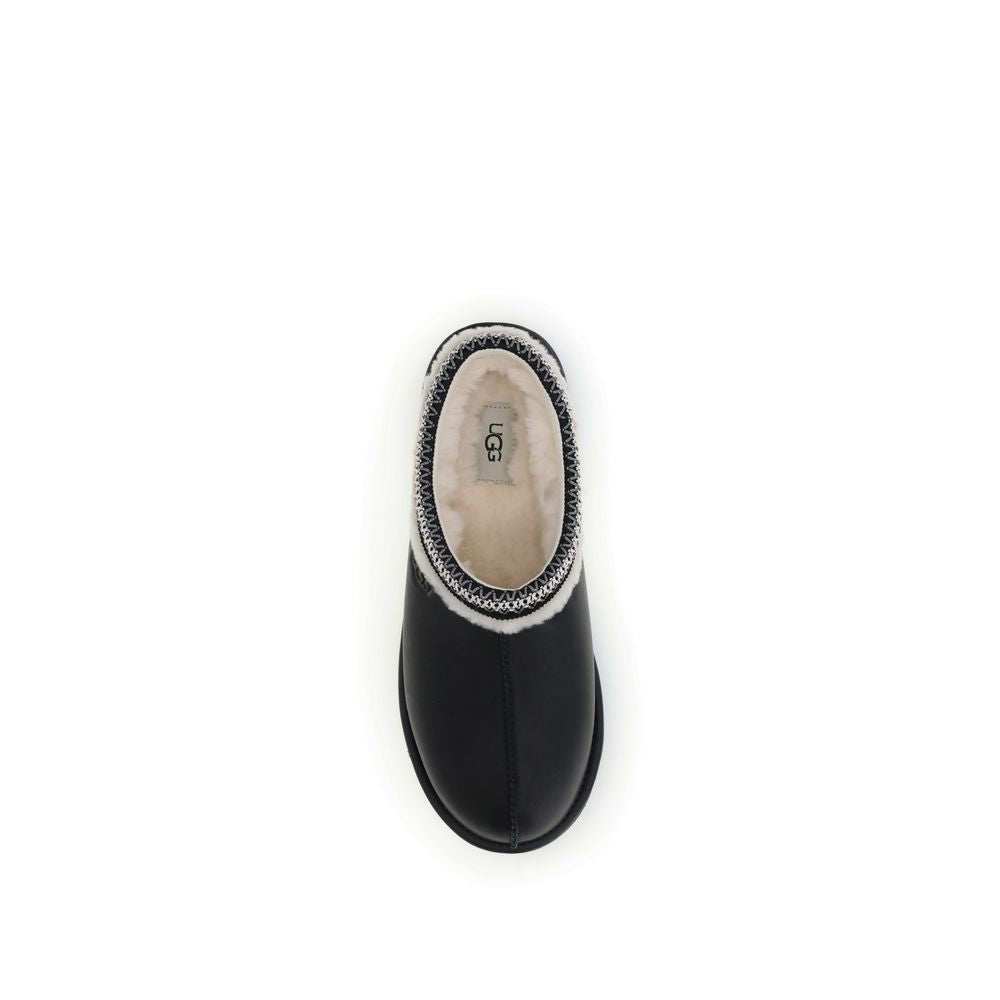 UGG Black Leather Mules