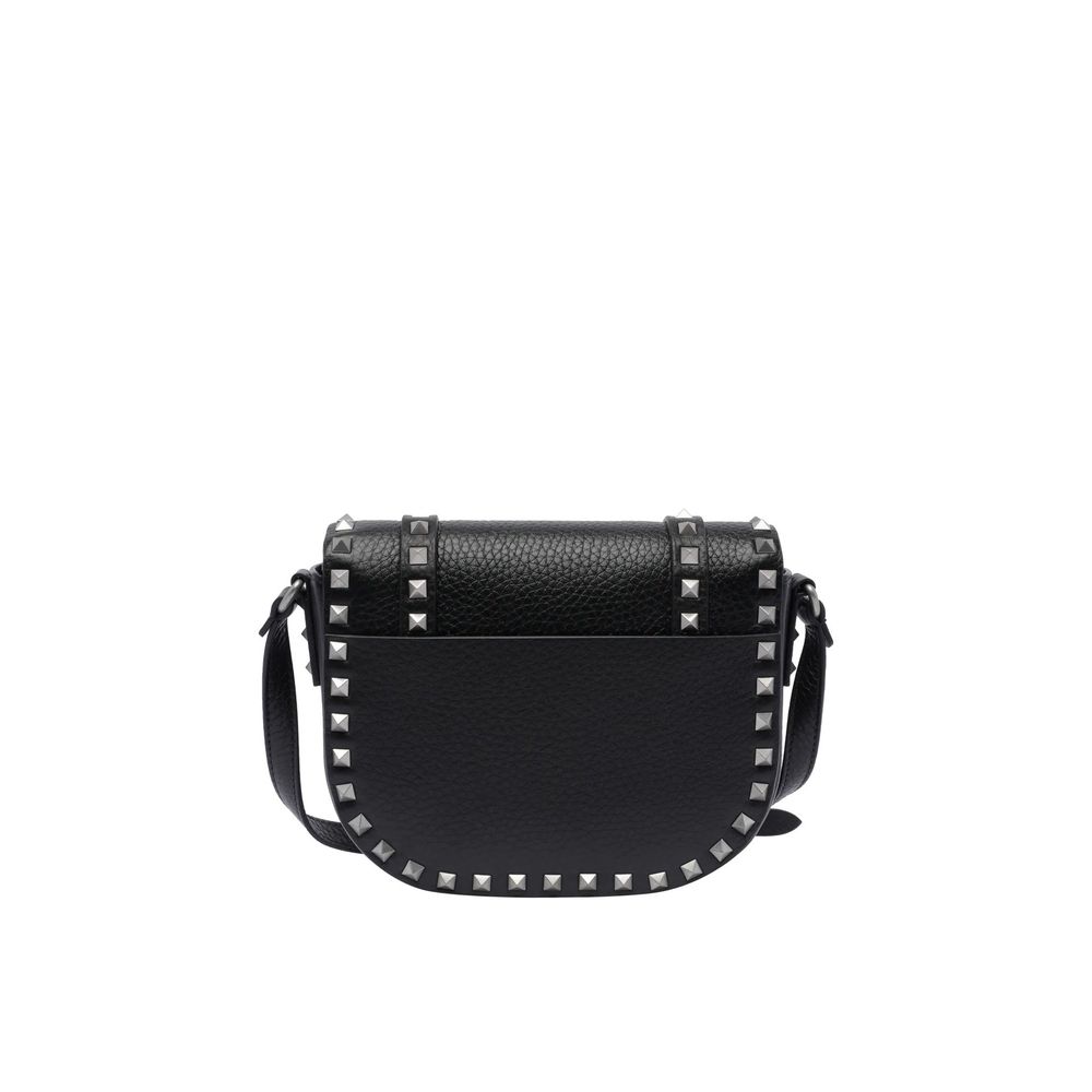 Valentino Garavani Black Leather Crossbody Bag