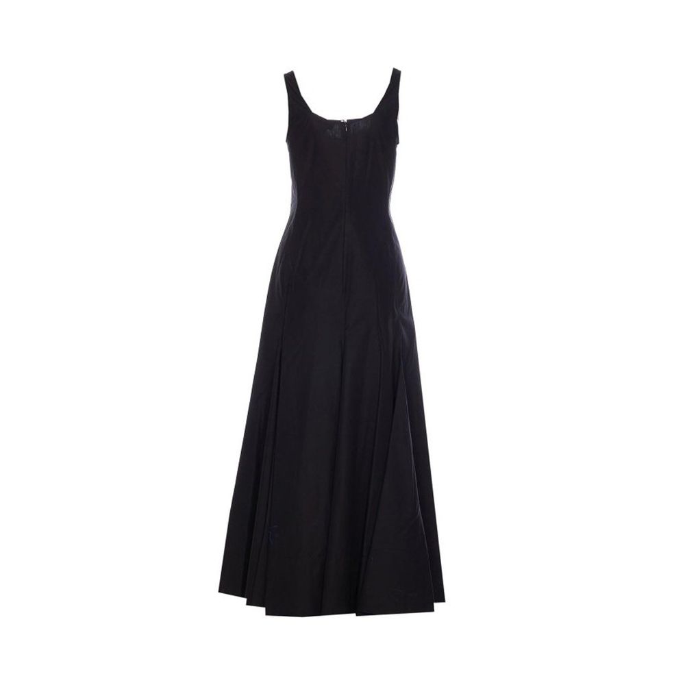 Sportmax Black Cotton Casual Dress
