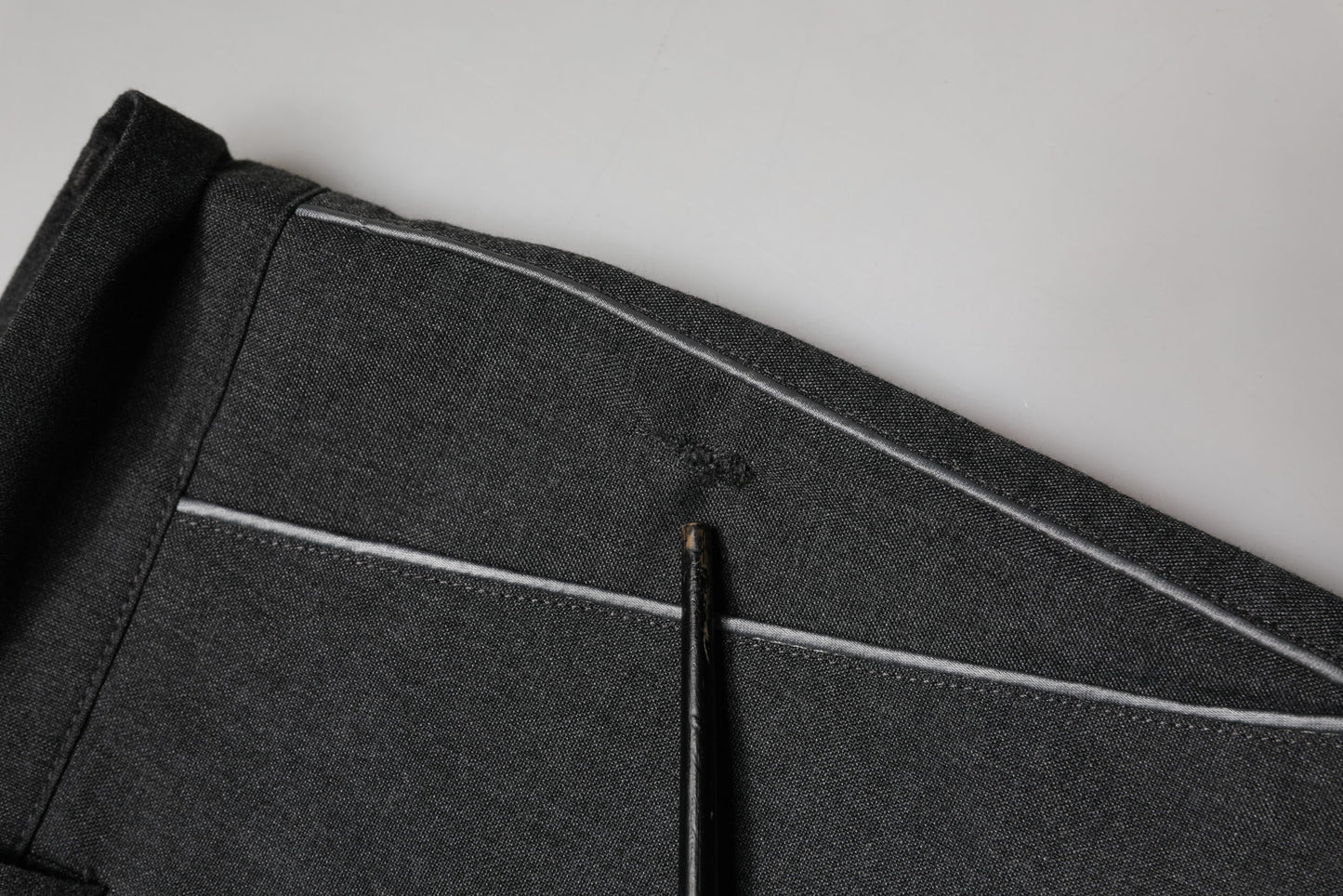 Pantalon habillé gris en polyester Daniele Alessandrini